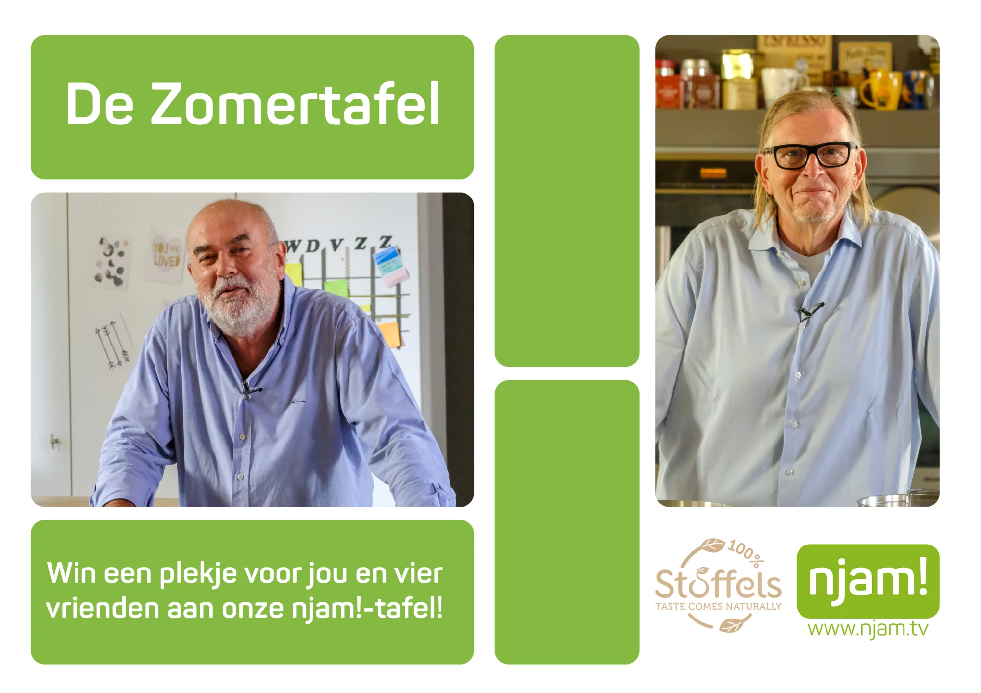 Win een plaats aan de njam! zomertafel voor jou en 4 vrienden