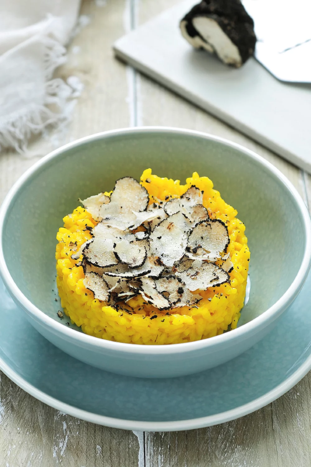 Risotto met saffraan en truffel