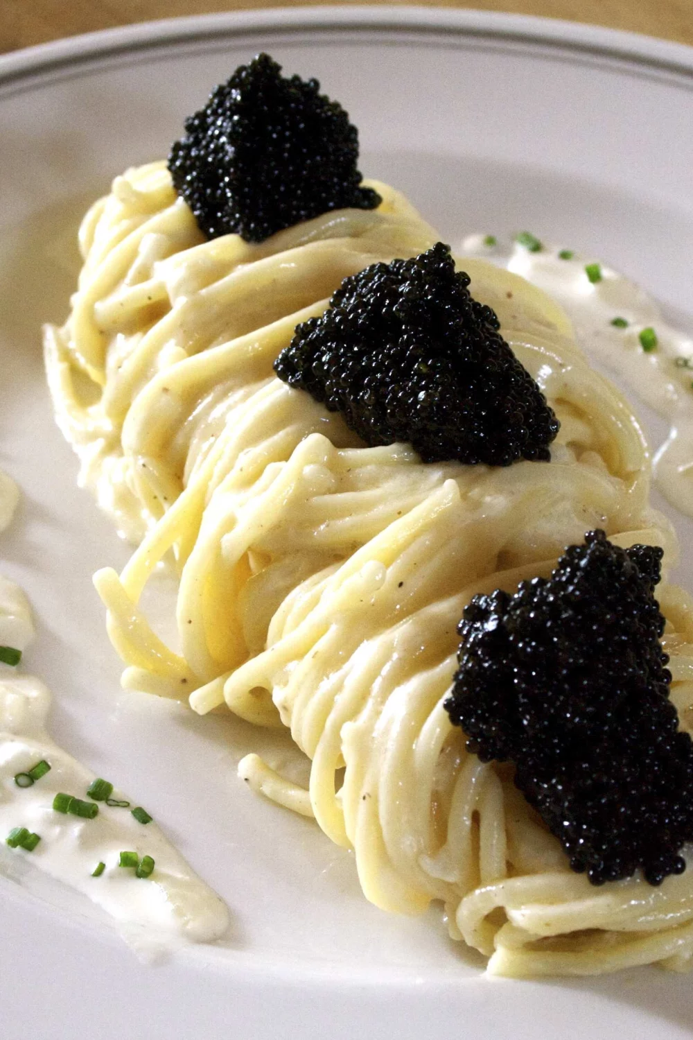 Spaghetti met kaviaar