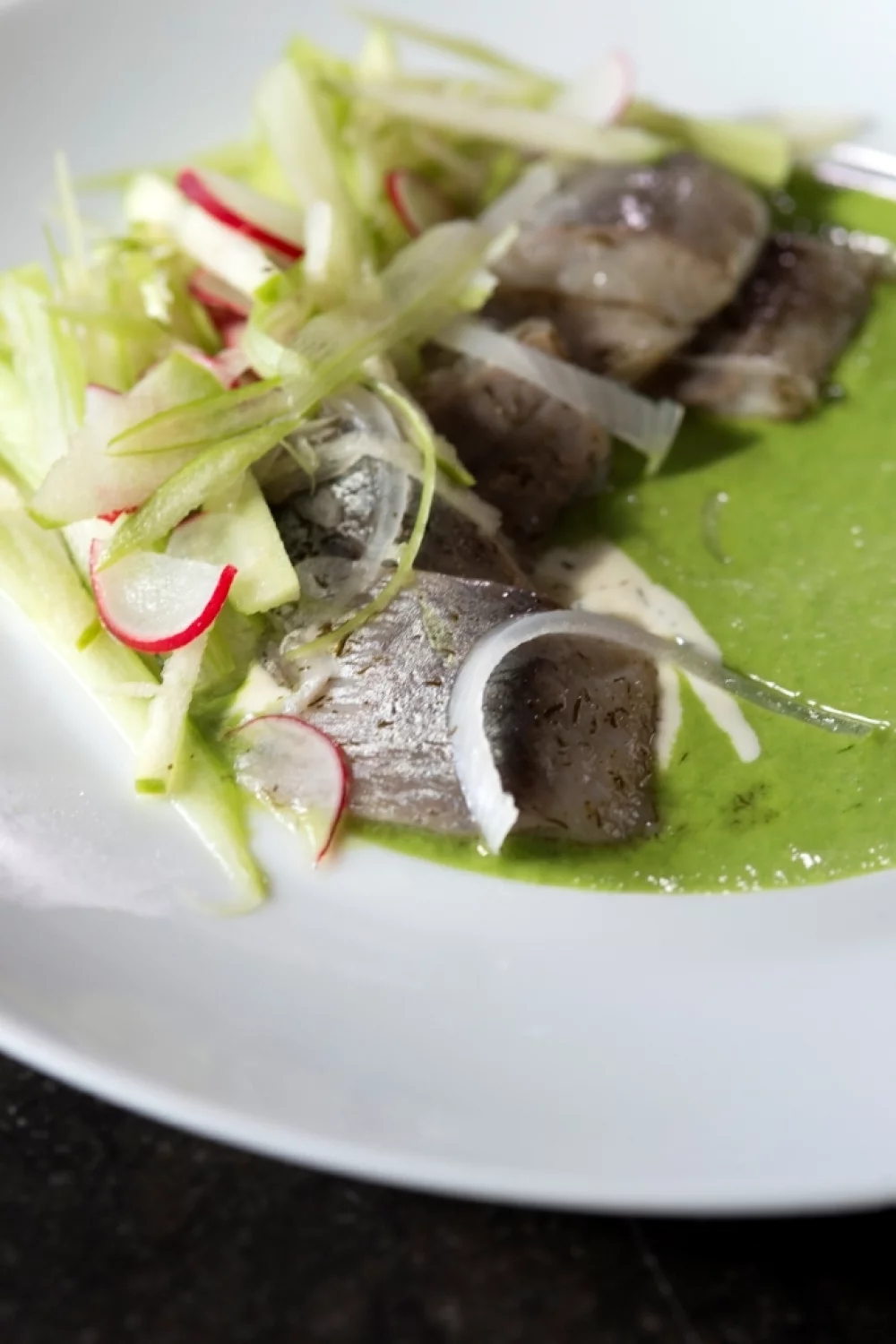 Zoetzure salade met haring