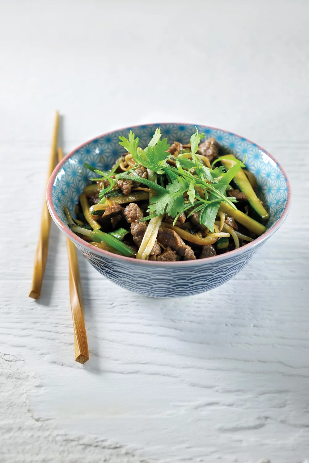 Gebakken noedels met rundvlees