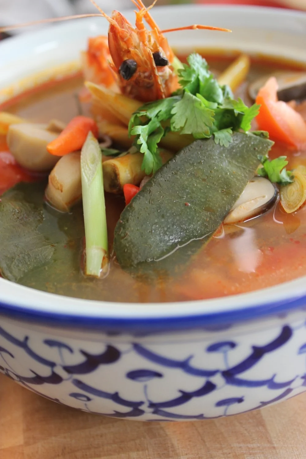 Garnalensoep of Tom Yam Kung