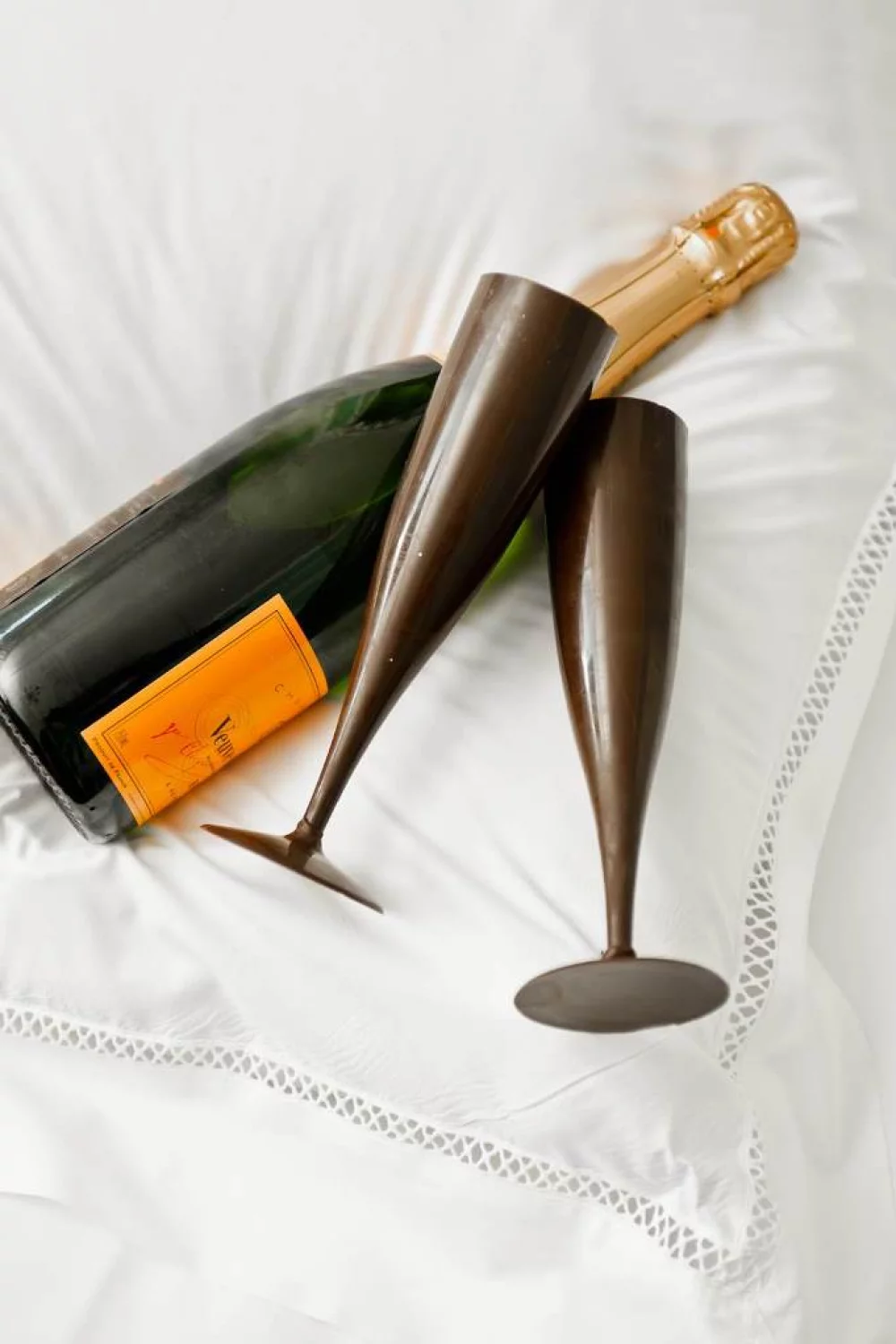 Chocolade champagneglazen