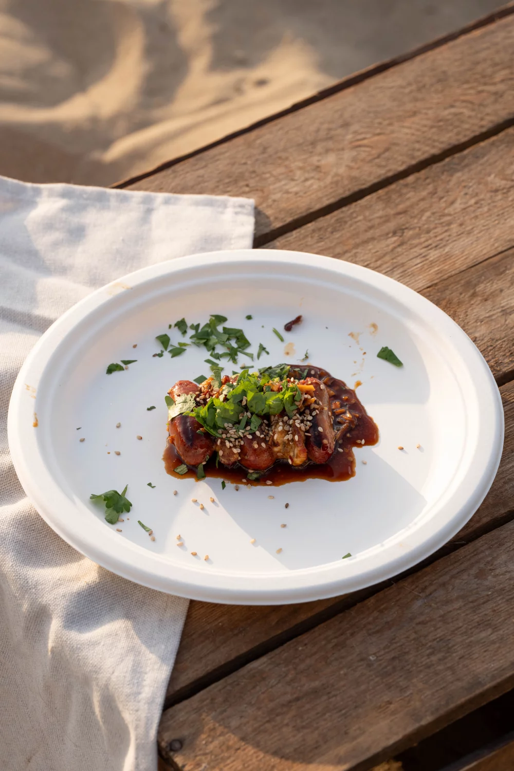 Spiesjes met paling en merguez