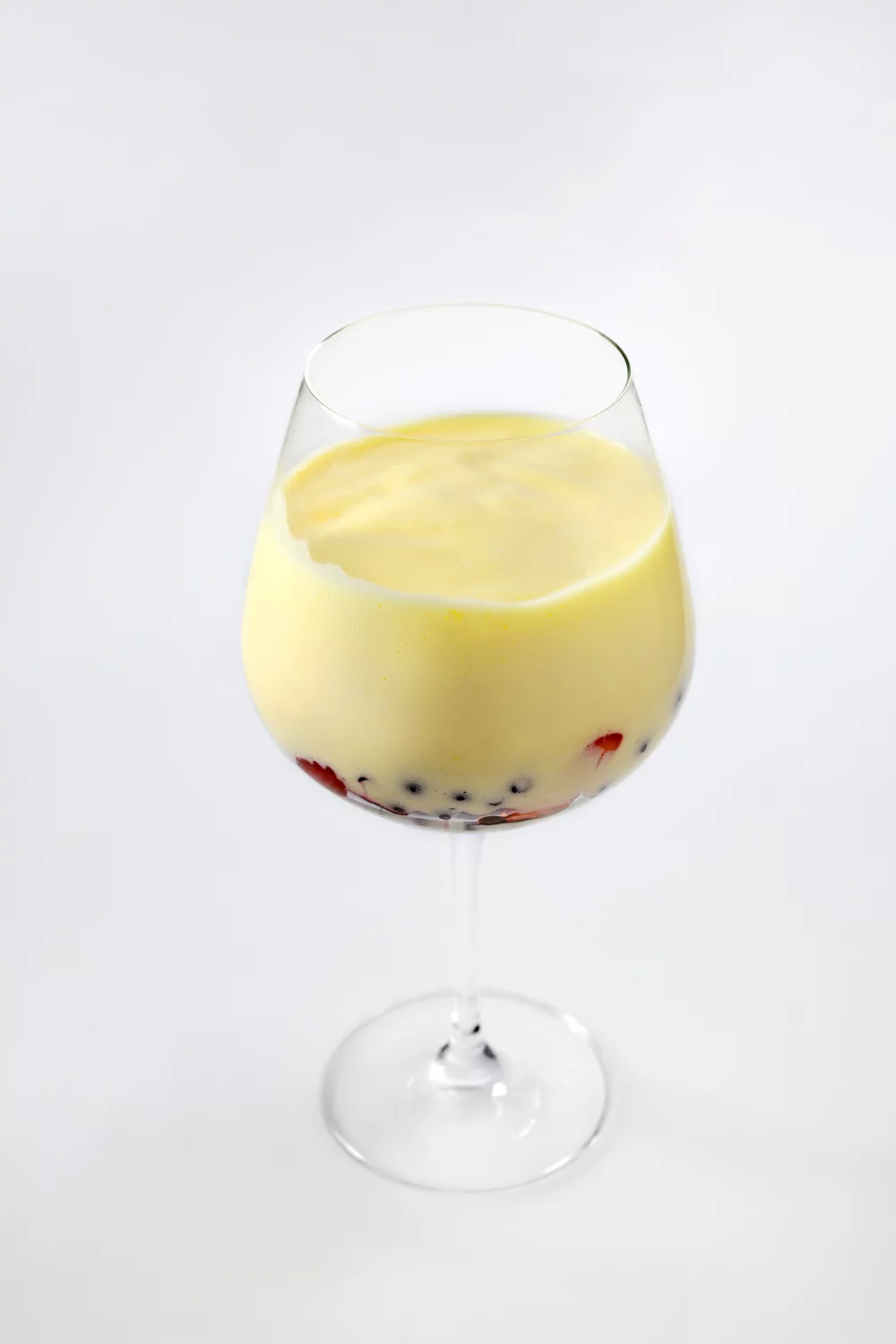 Sabayon met rood fruit en ijs