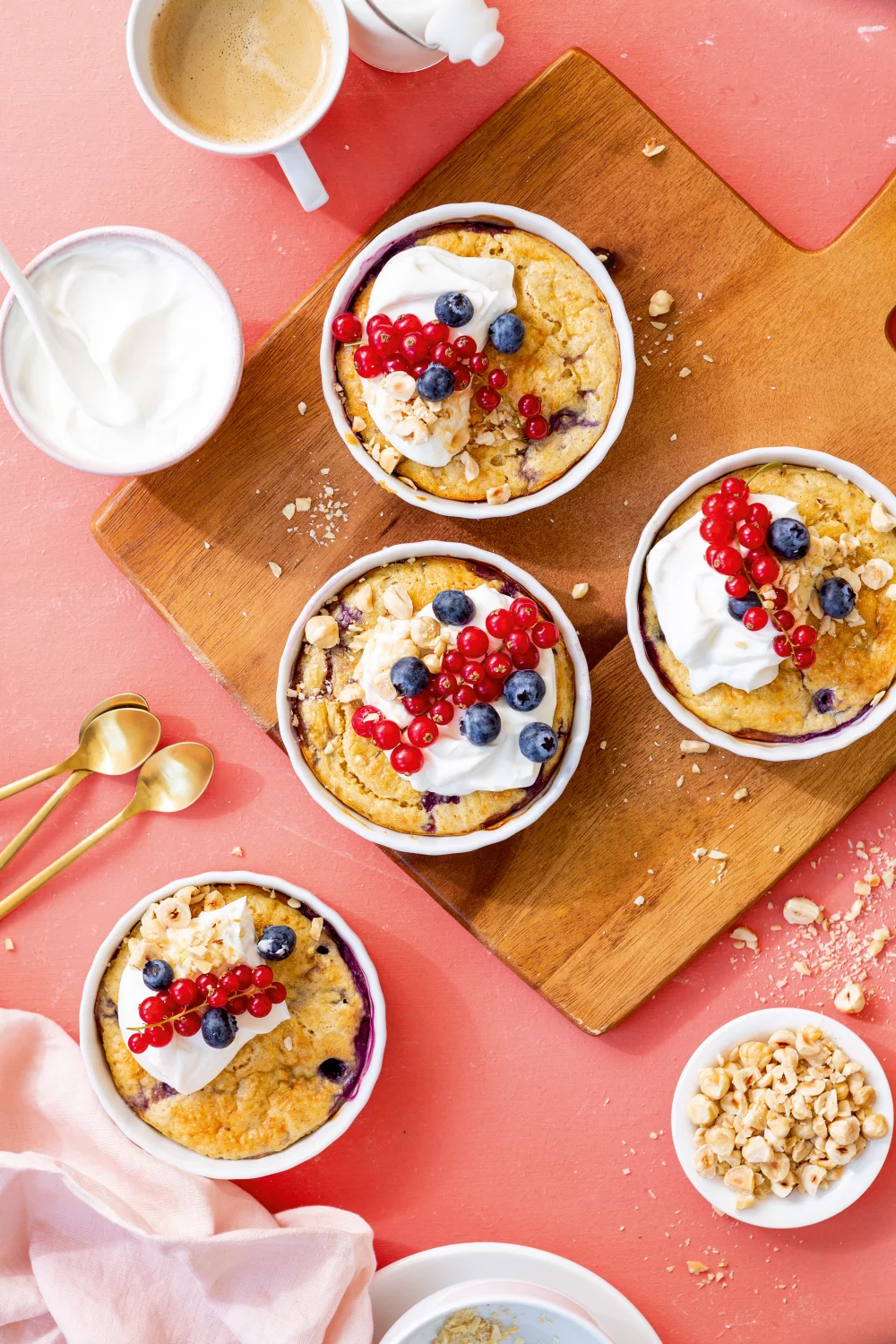 Ontbijttaartjes met plattekaas