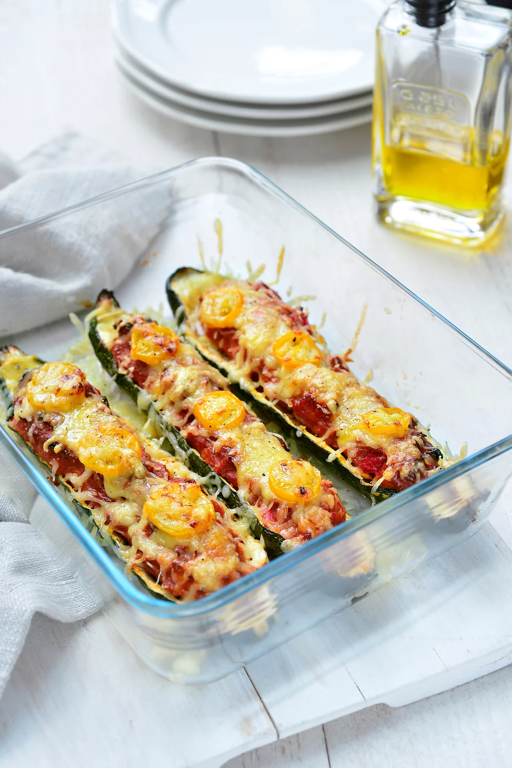 Gevulde courgette met gehakt