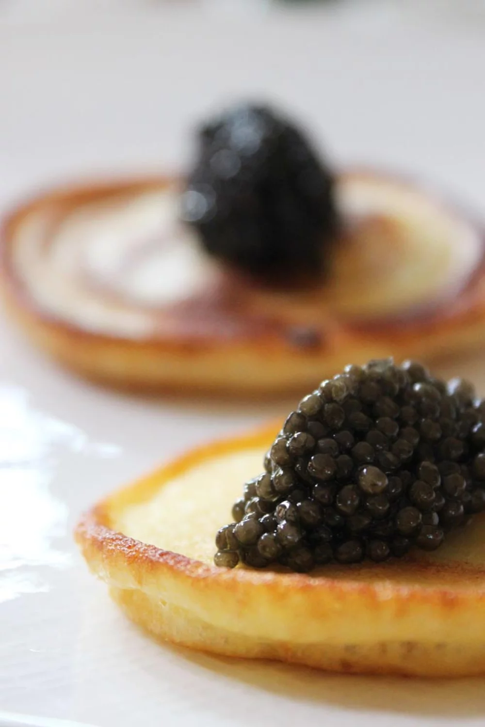Aardappelpannenkoekjes met kaviaar