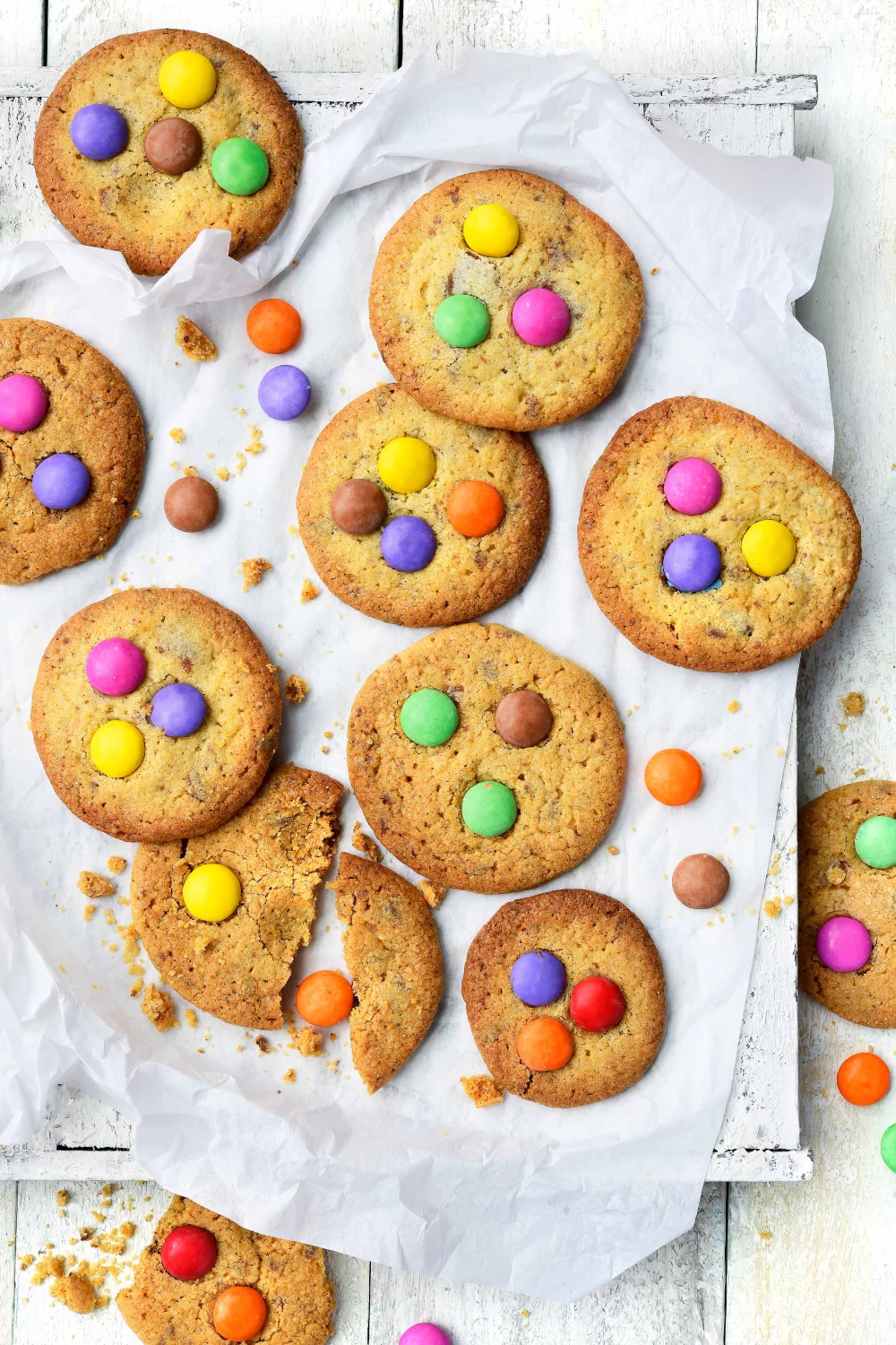 M&M chocolade cookies