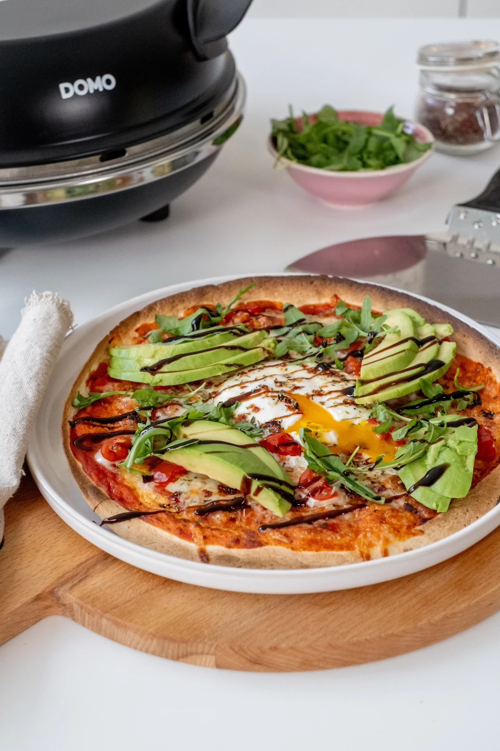 Ontbijt tortillapizza