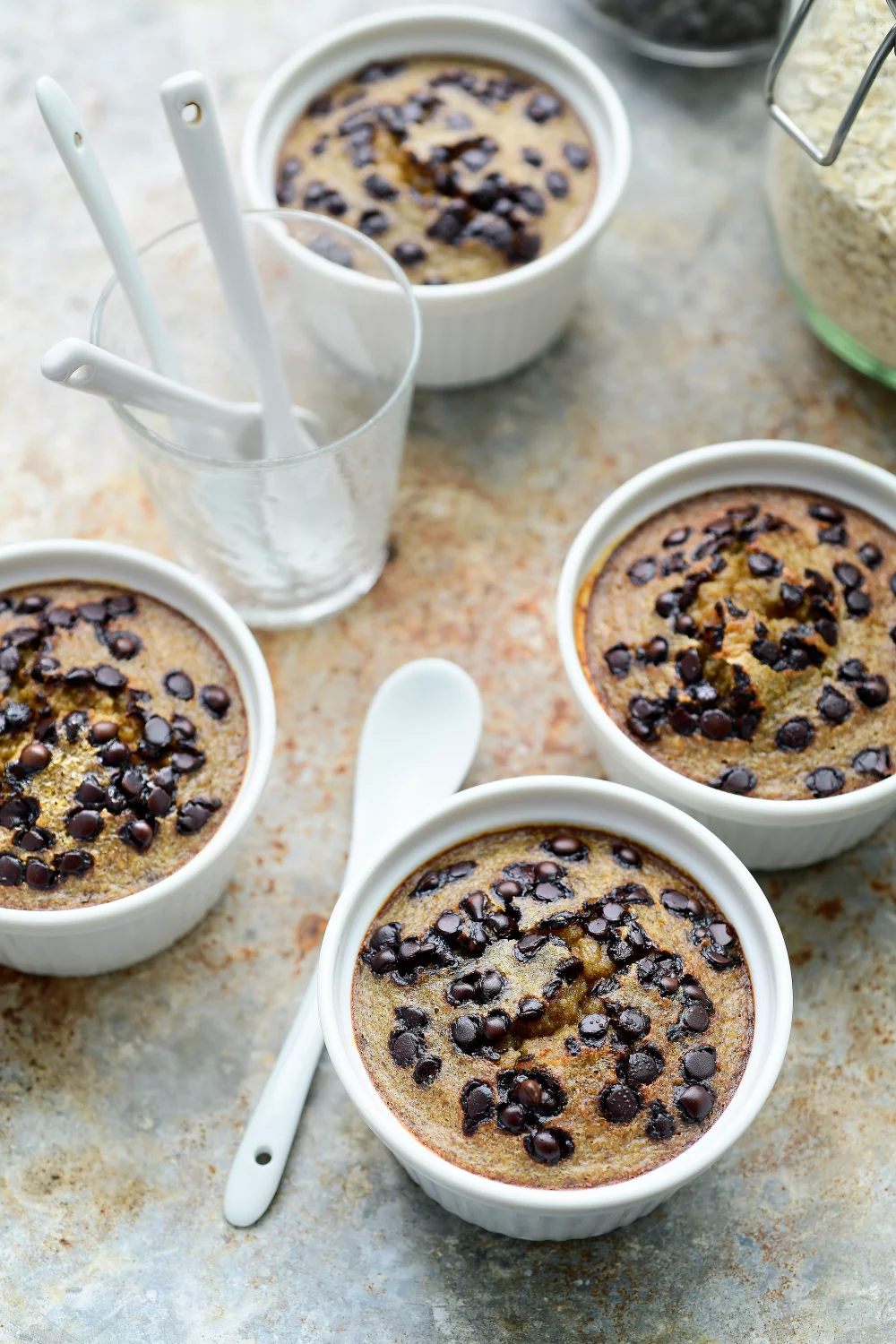 Chocolate chip baked oats (viral TikTok recept)