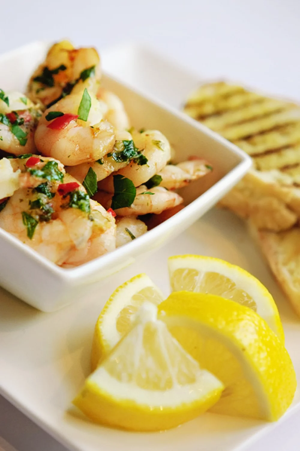 Pittige gamba's uit de oven