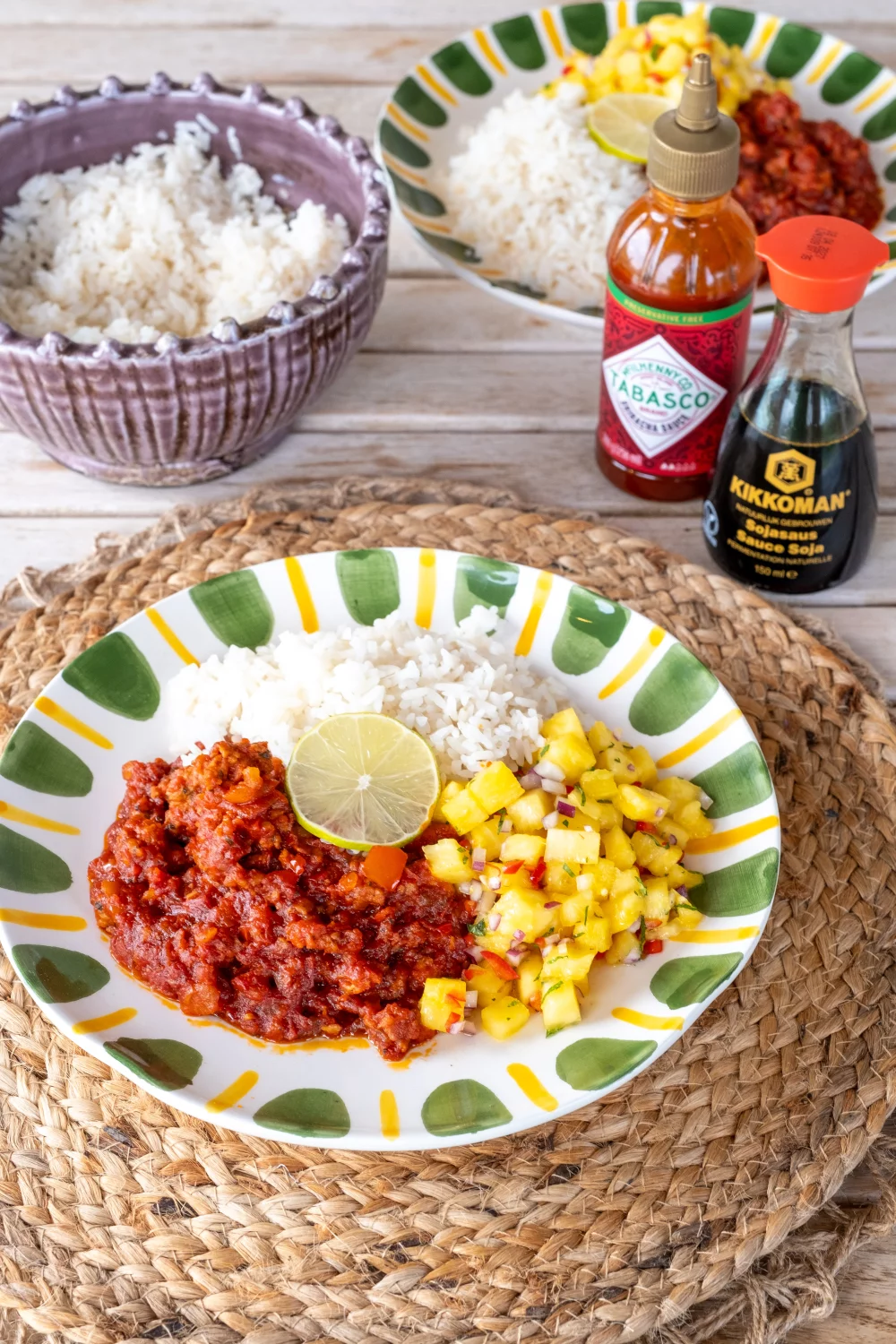 Chili con carne met ananassalsa