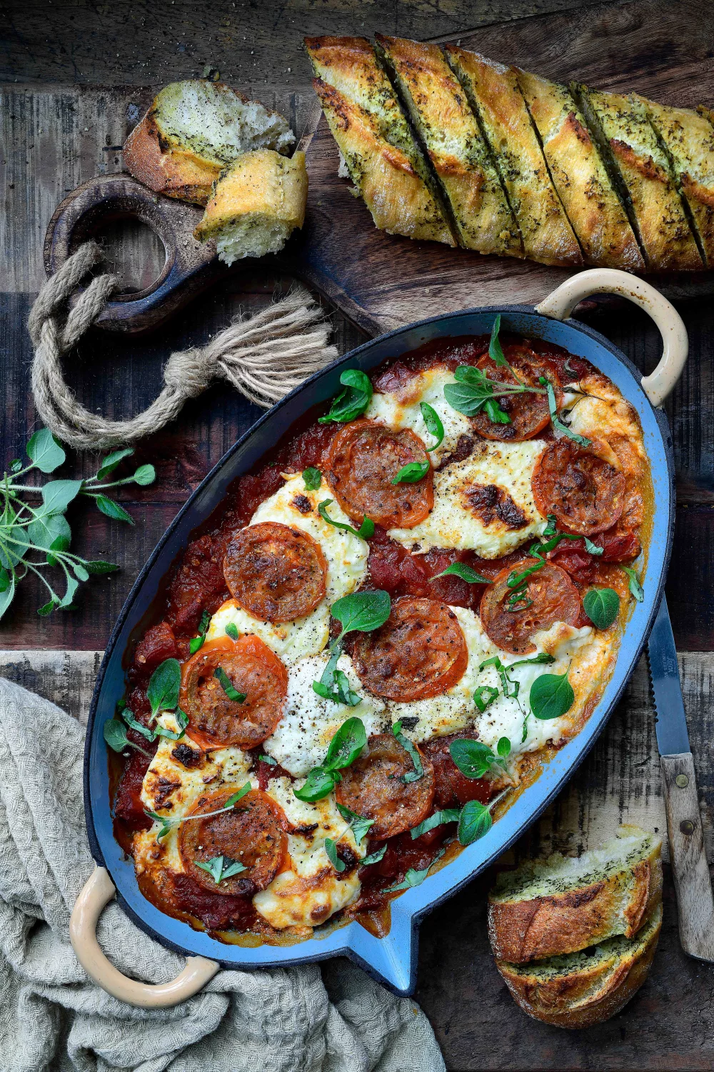 One pot margharita met ciabatta lookbroodjes