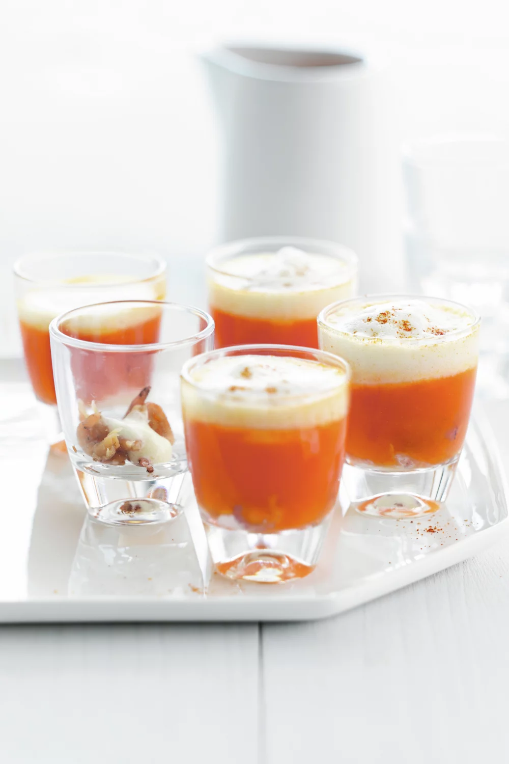 Bisque van grijze garnalen