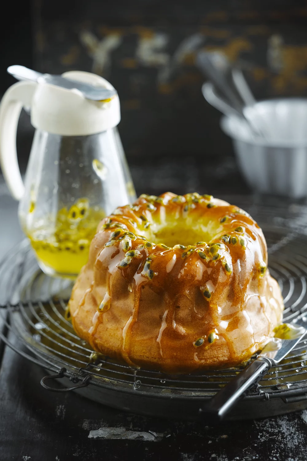 Baba au rum met passiesiroop