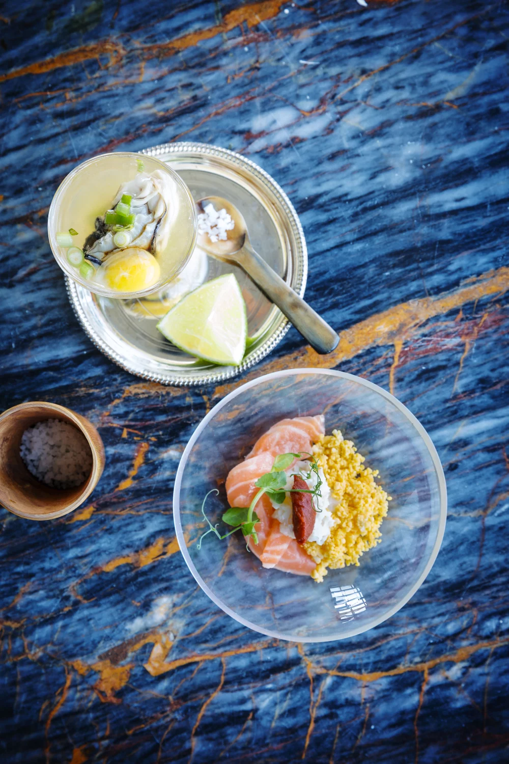 Oyster boumboum & Zalmtartaar