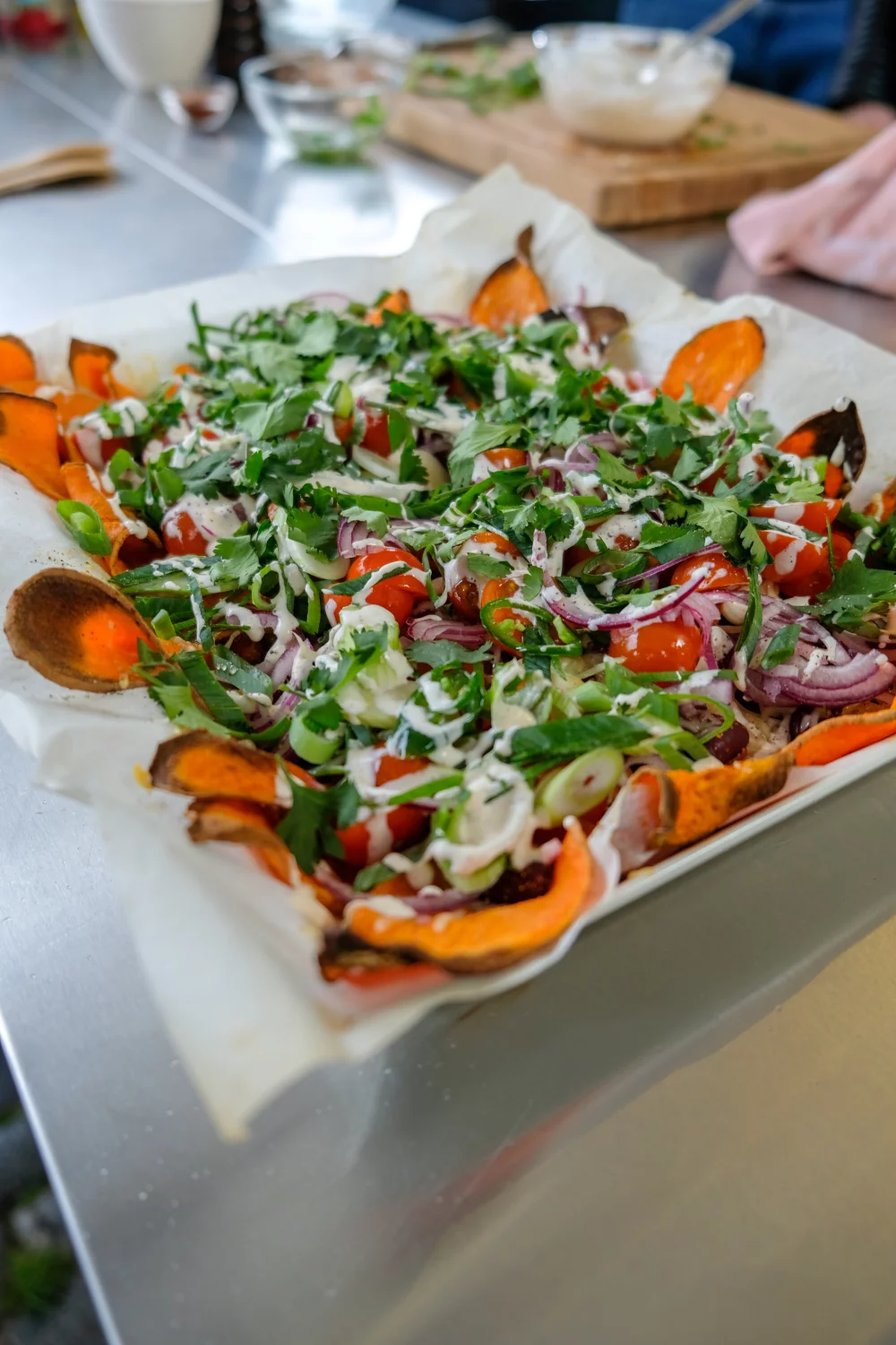 Partynacho's van zoete aardappel