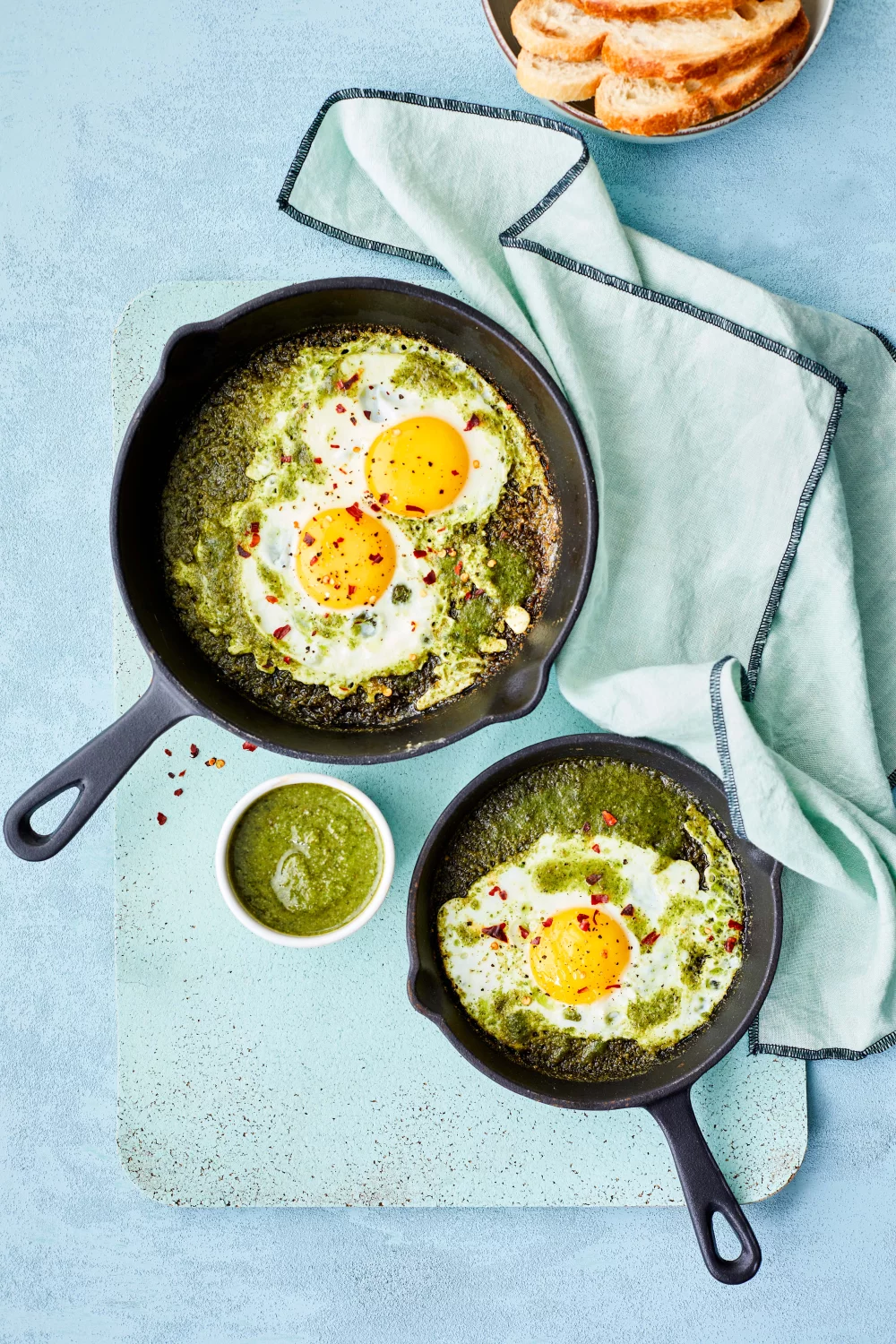 Pesto eitjes