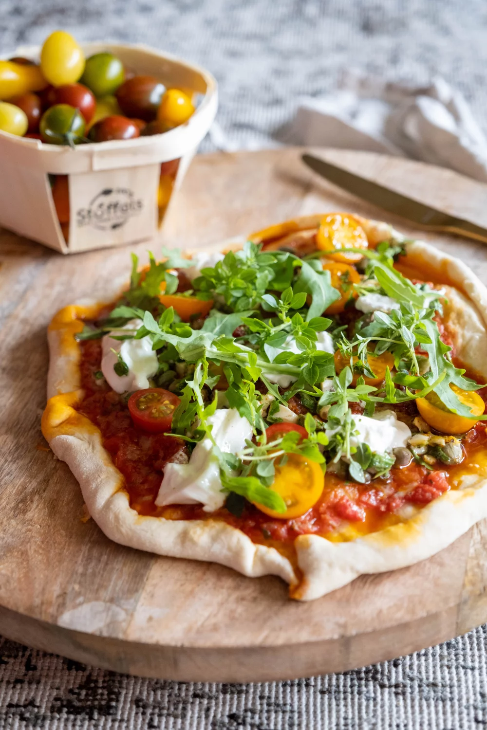 Pizza met wulken en worst