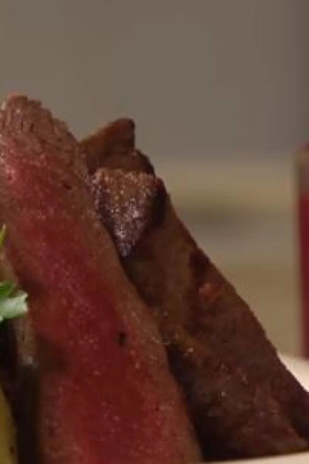 Rendierfilet met knolselderpuree