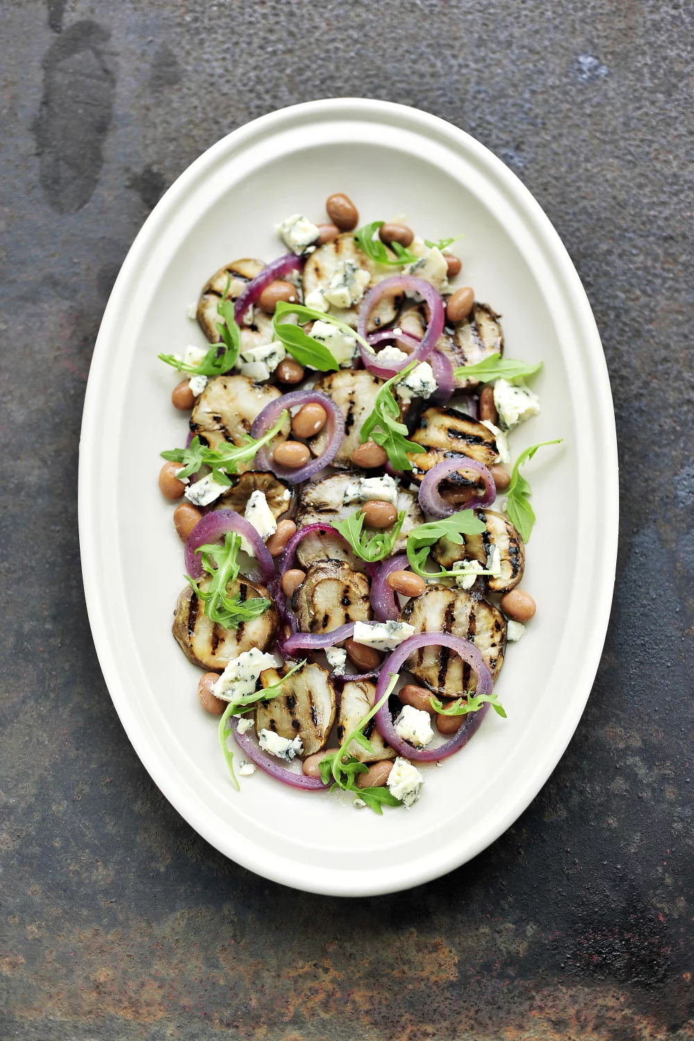 Salade van gegrilde aardpeer