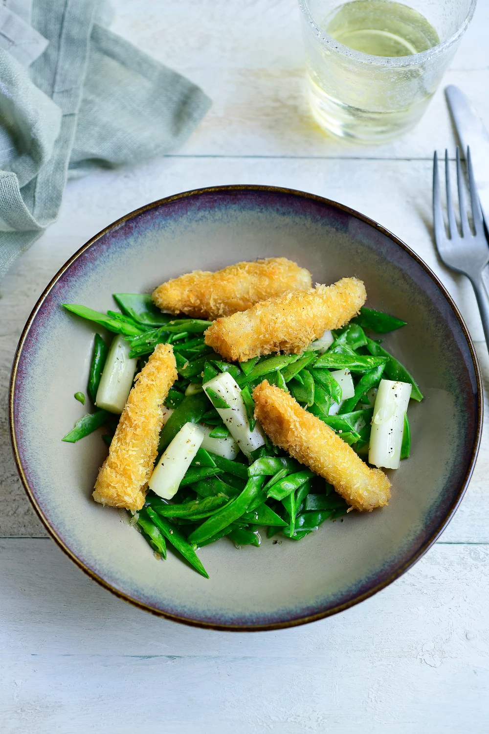 Asperges met snijbonen