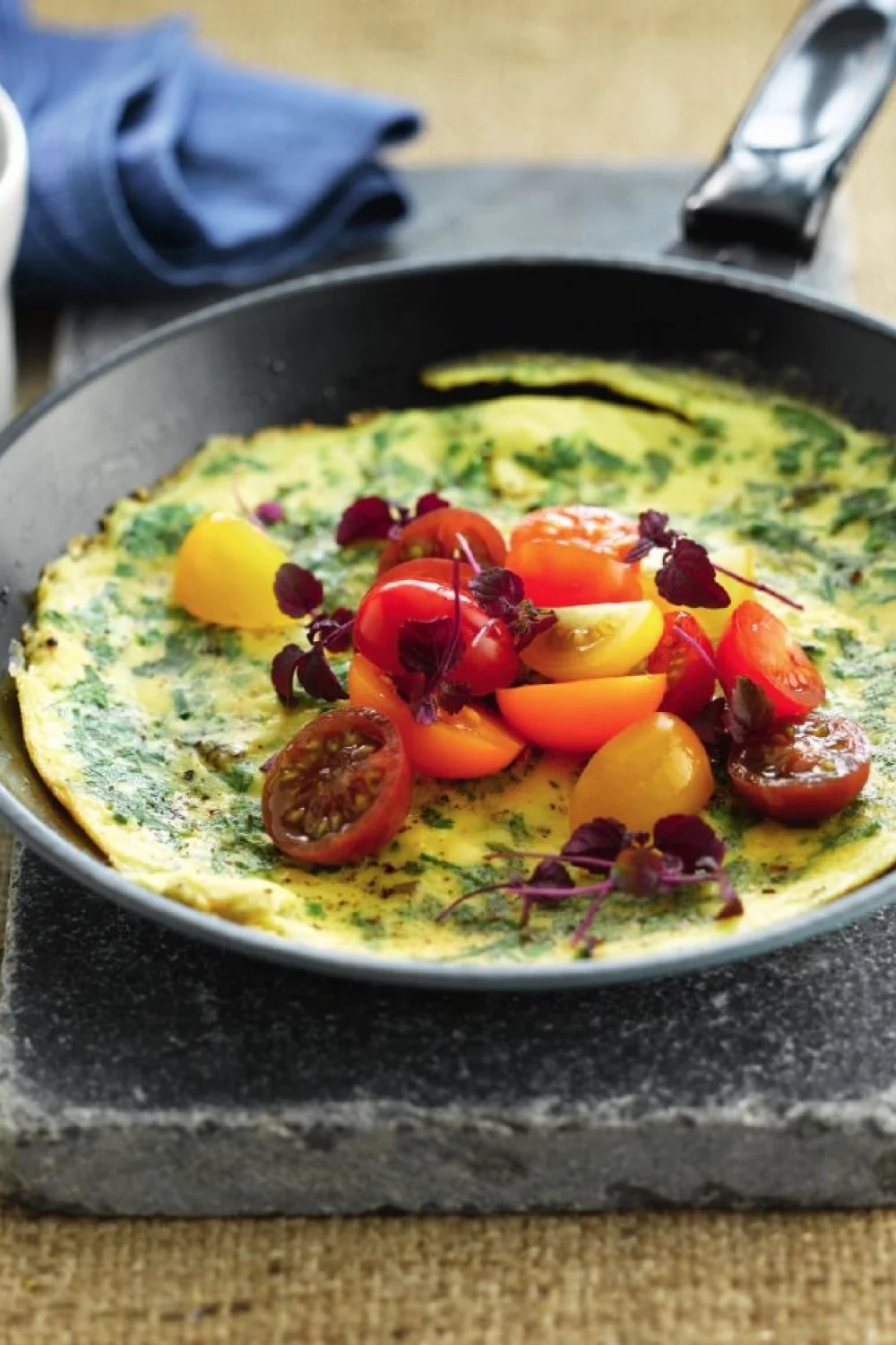 Omelet met kruidenkaas