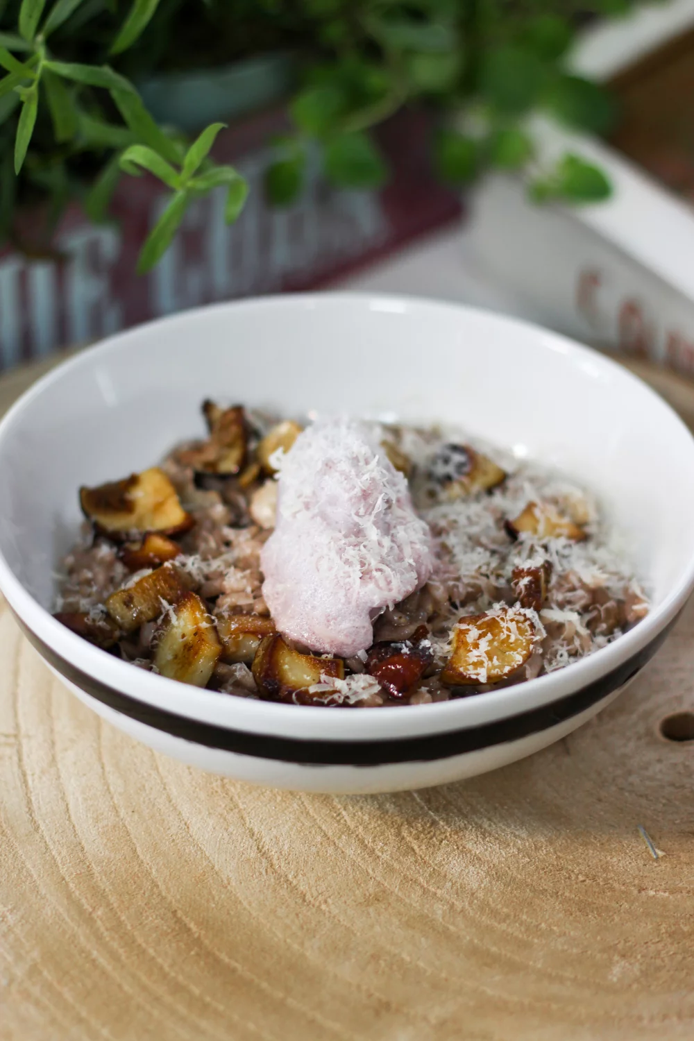 Risotto met amaronewijn en porcini