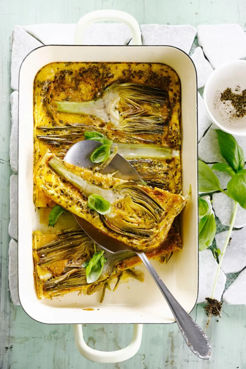 Omelet met artisjok