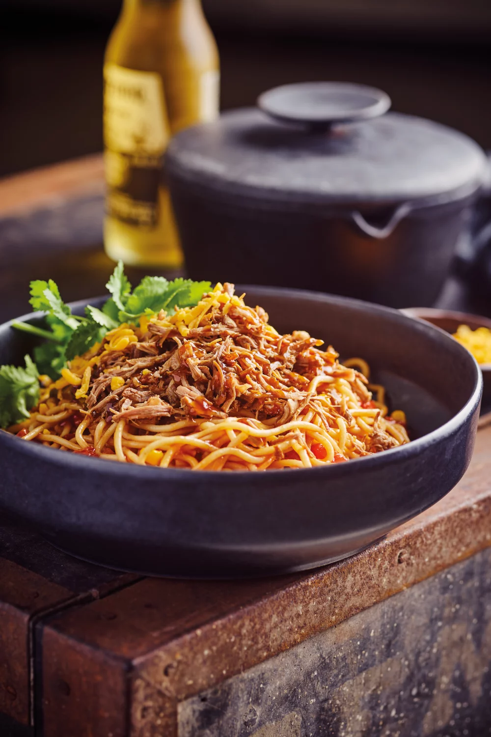 Spaghetti pulled pork