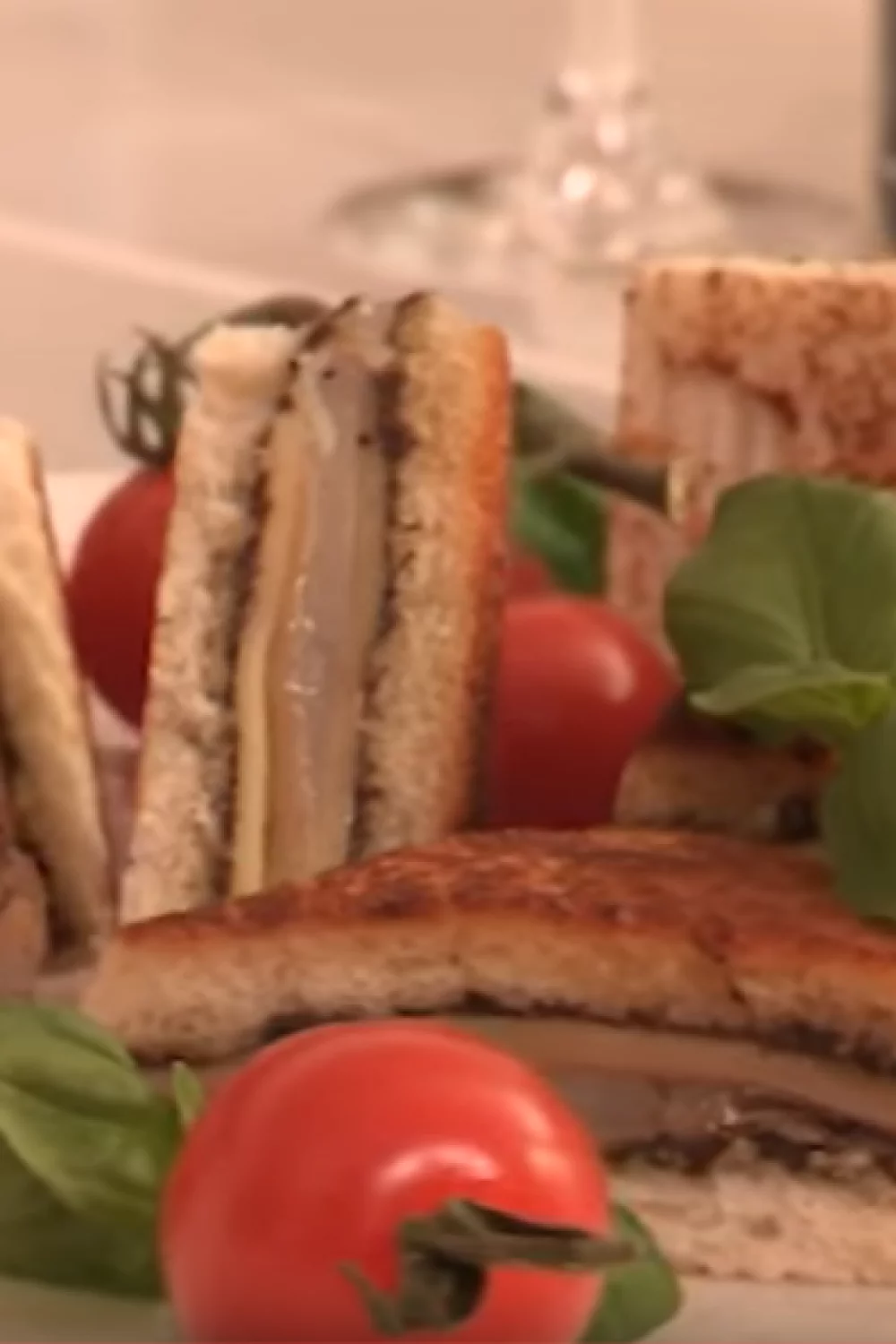 Feestcroque met gedroogde ham en truffel