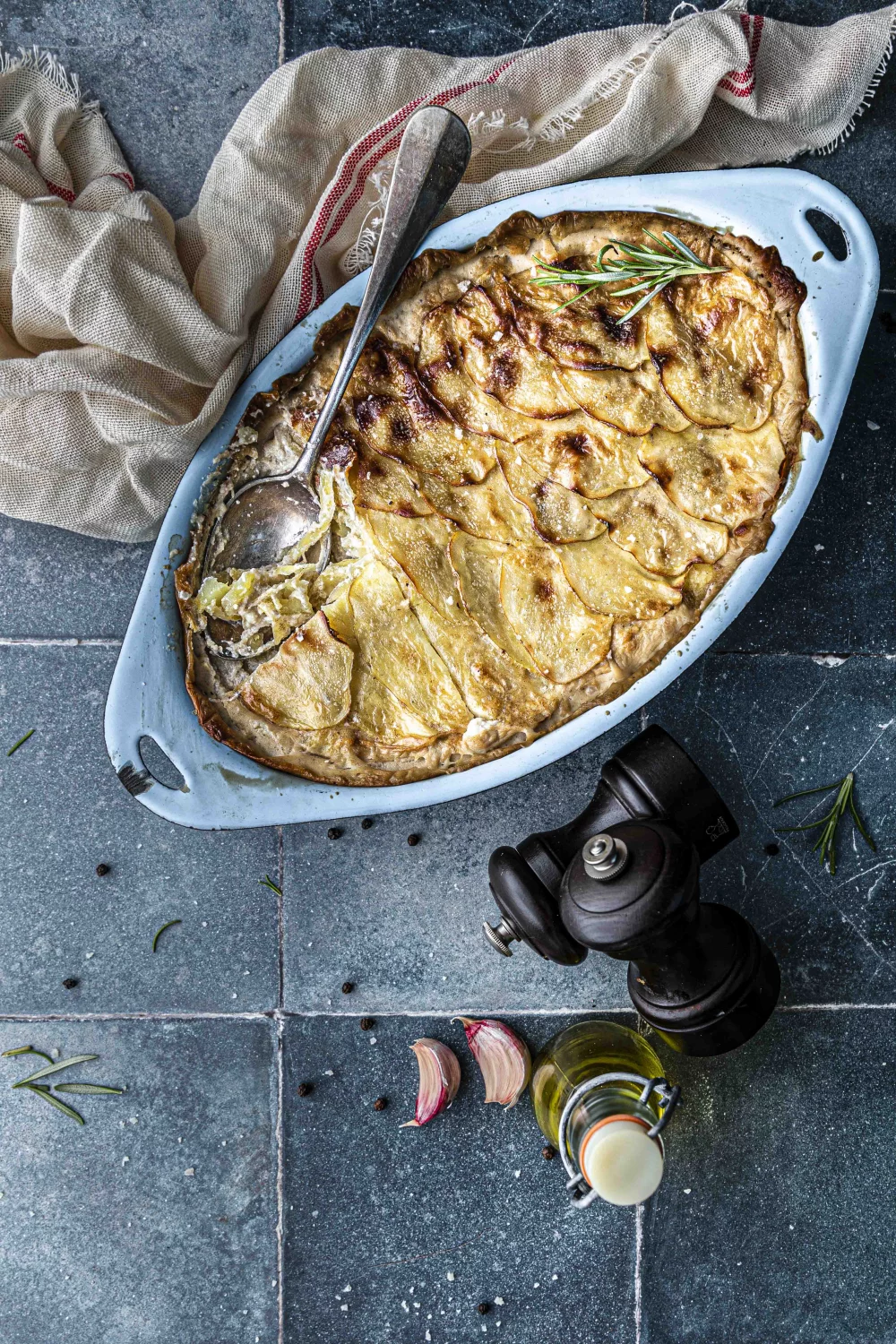 Vegan aardappelgratin