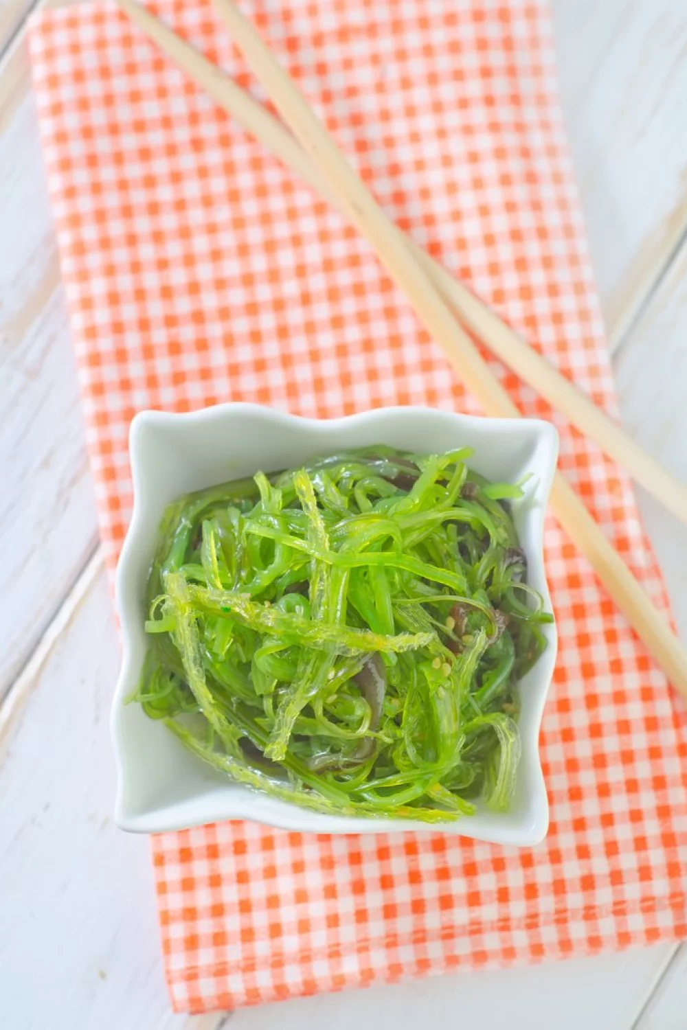 Rode poon met wakame en aardappel