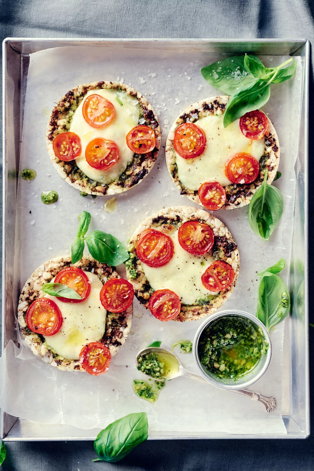 Rijstwafelpizza's