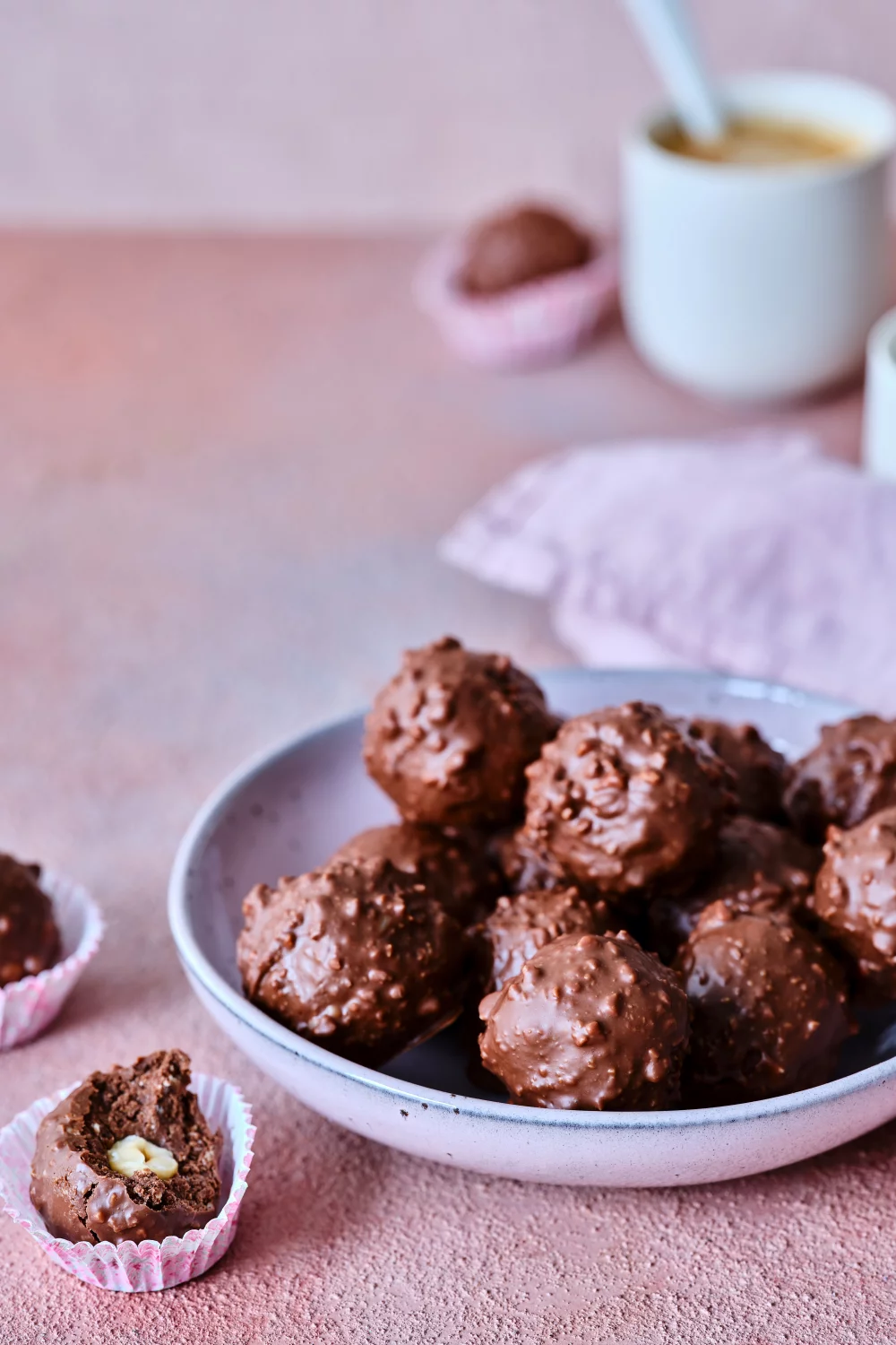 Homemade Ferrero Rochers