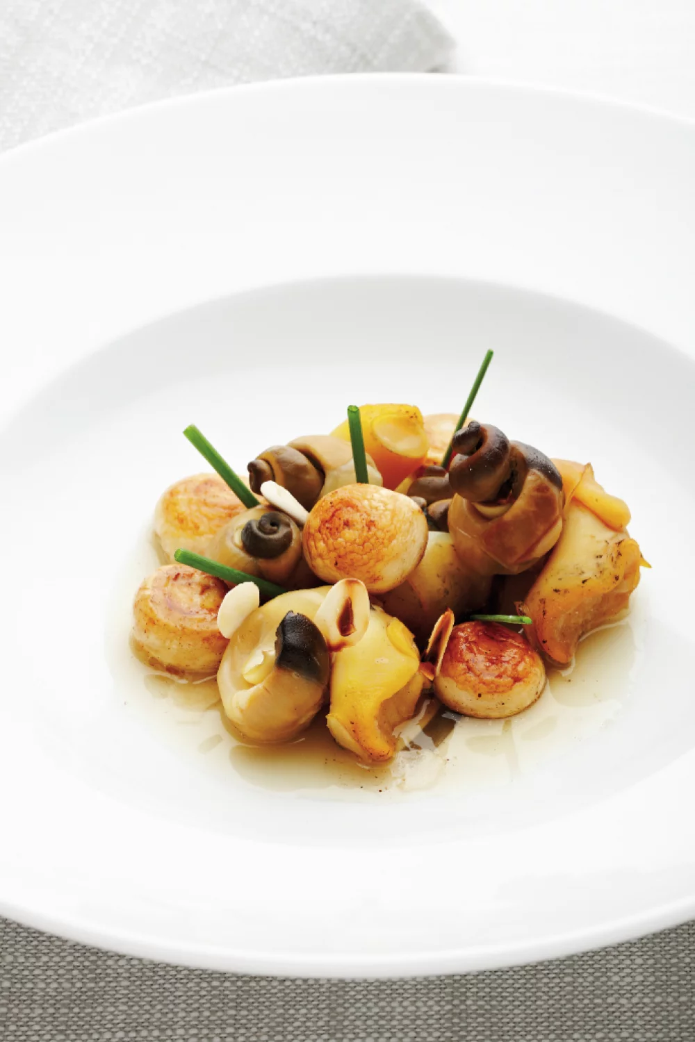 Ragout van wulken en paddenstoelen