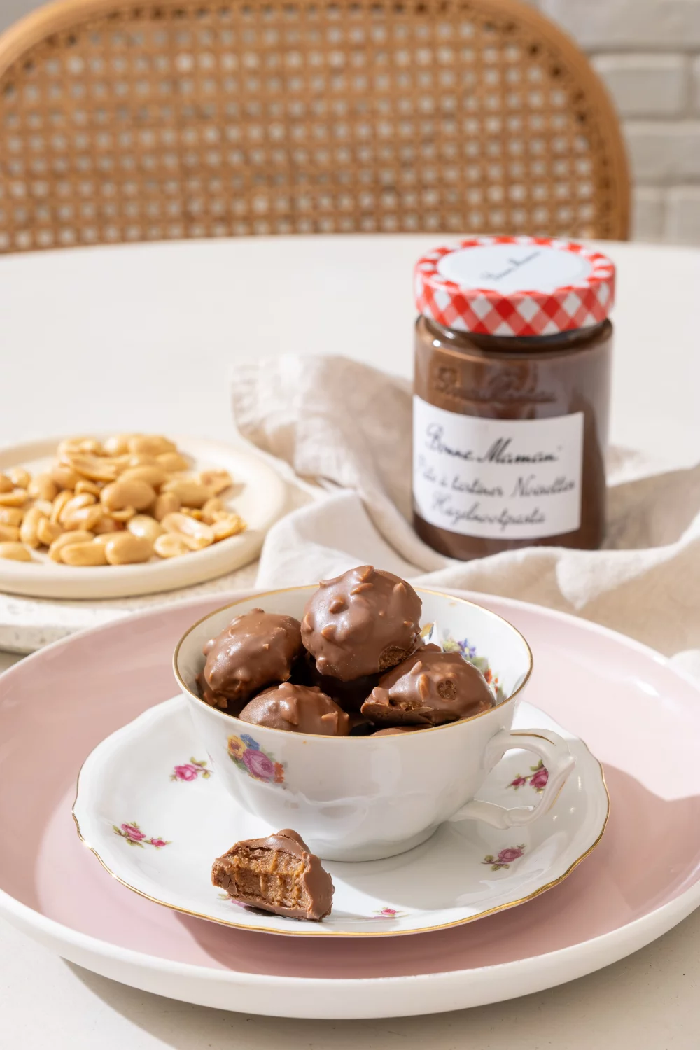 Cakeballetjes met amandel en chocolade