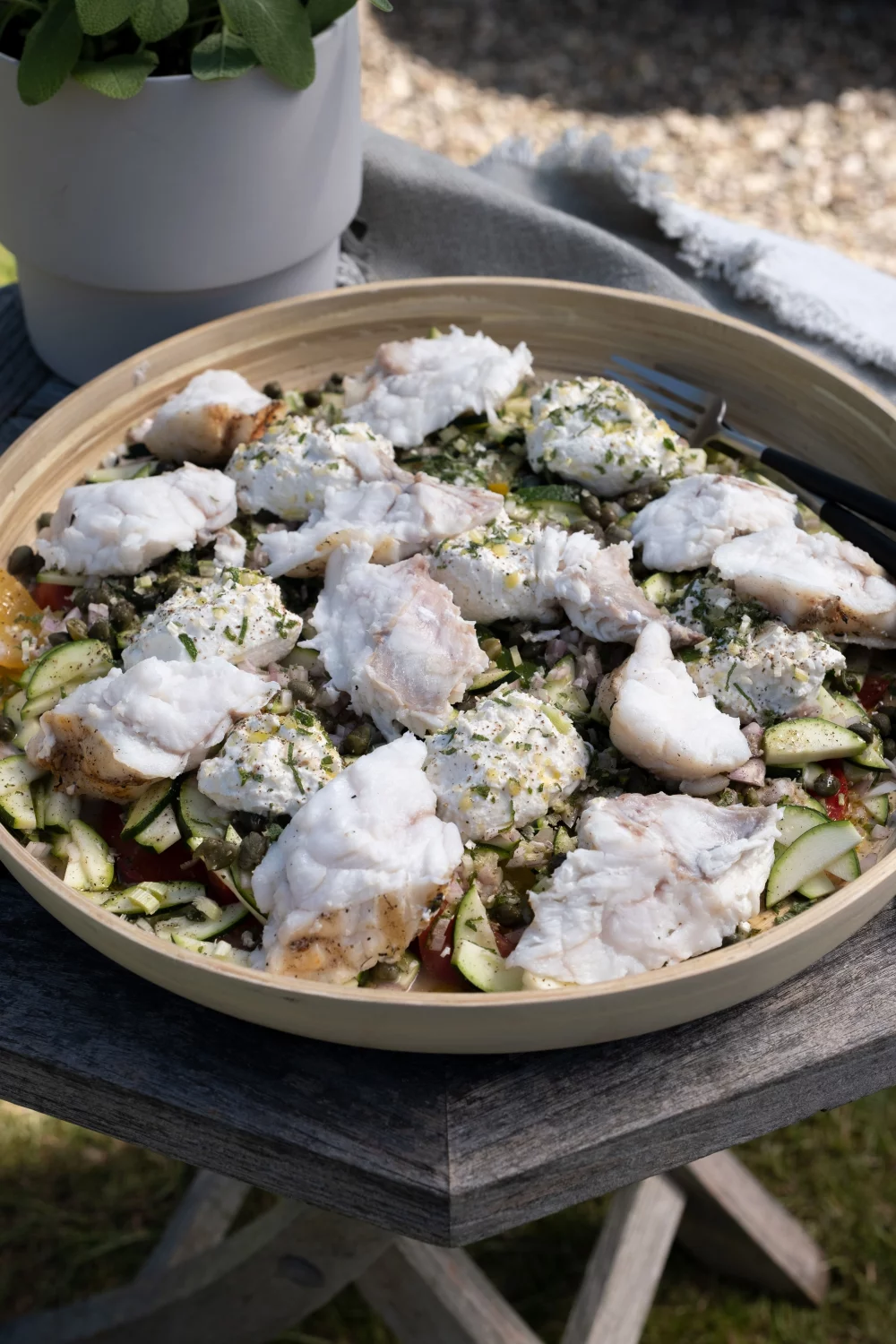 Zeeduivel op de bbq