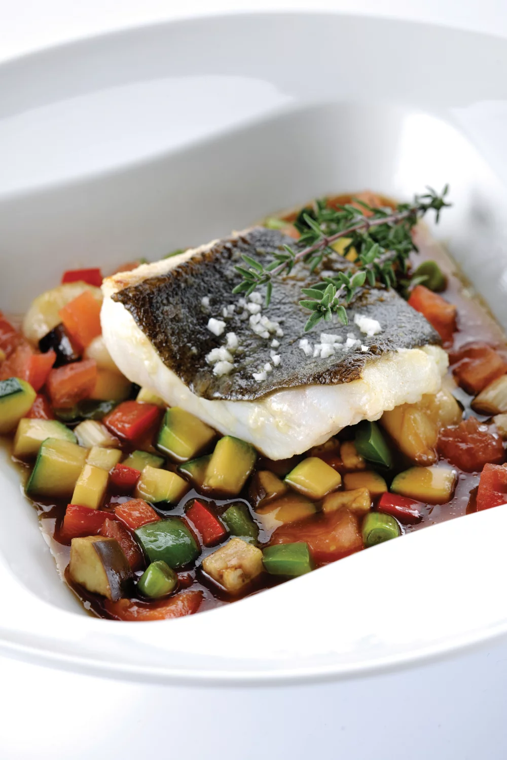 Tarbot met ratatouille