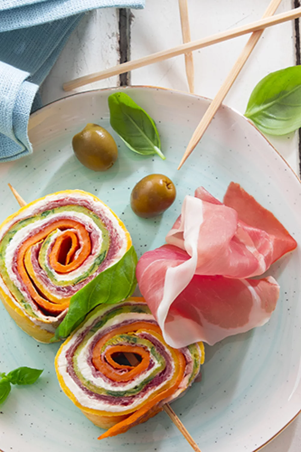 Feestelijke pannenkoeken met Parmaham