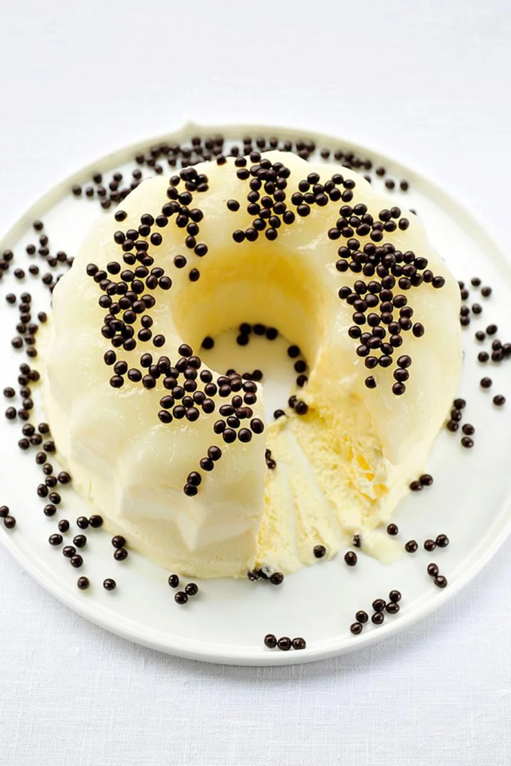 Sinaasappelbavarois met witte wijn