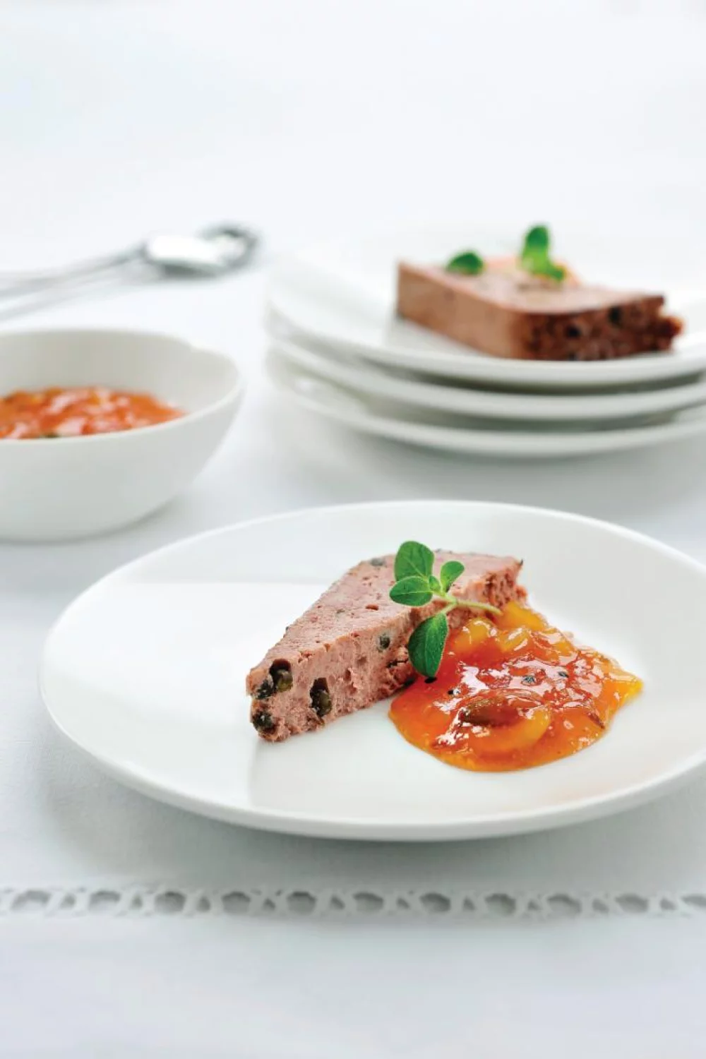 Hazenpaté met chutney