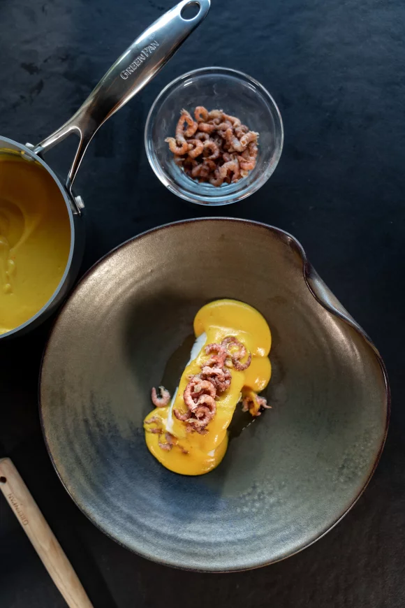 Kabeljauw met mousseline