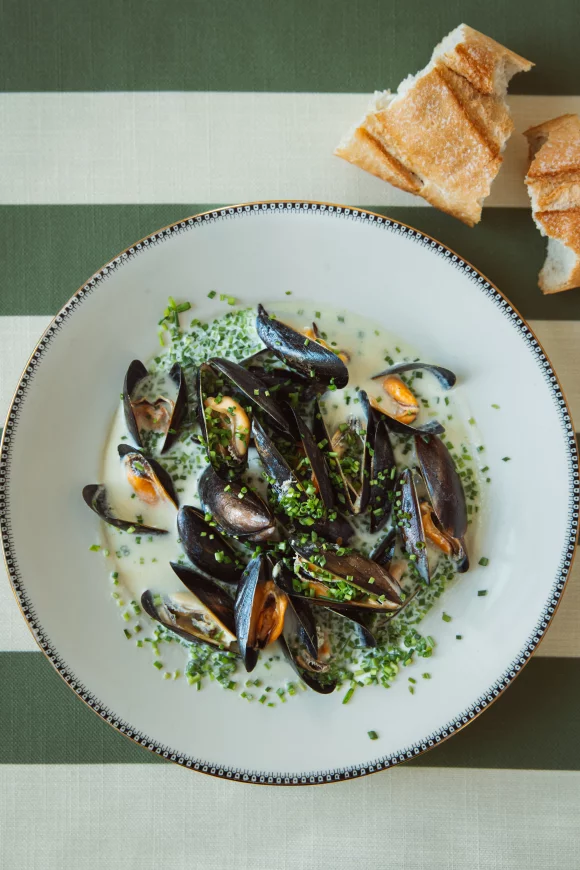 Mosselen in mierikswortelsaus