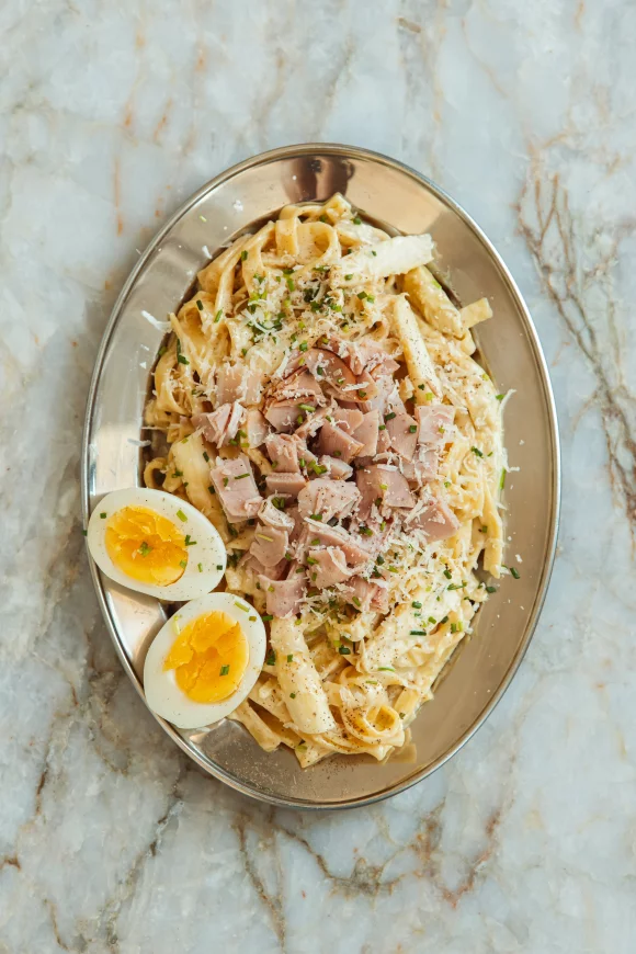 One pot tagliatelle met asperges