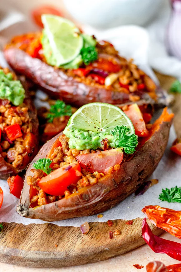 Gevulde Mexicaans zoete aardappel
