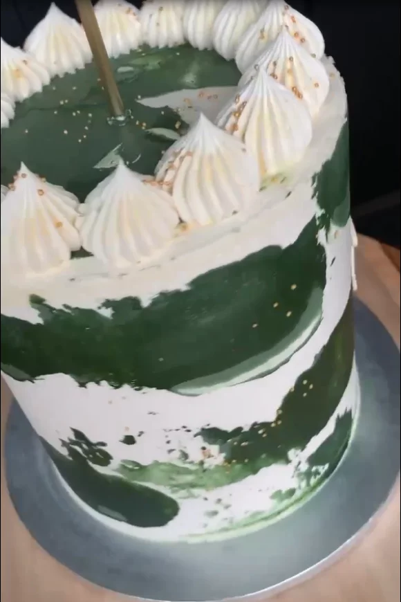 Painted buttercream