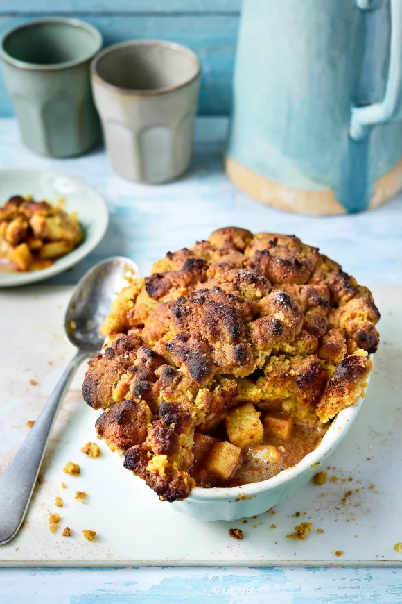 Apple crumble met chaisuiker