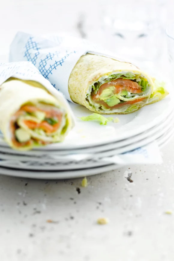 Neptunus wrap met gerookte zalm